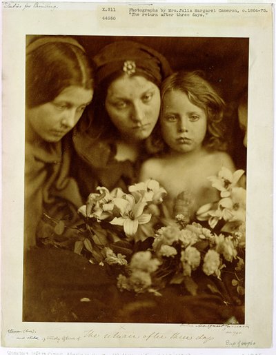 Il ritorno dopo tre giorni, c.1865 da Julia Margaret Cameron